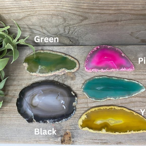 DYED Agate Slices - Picture 7 of 7